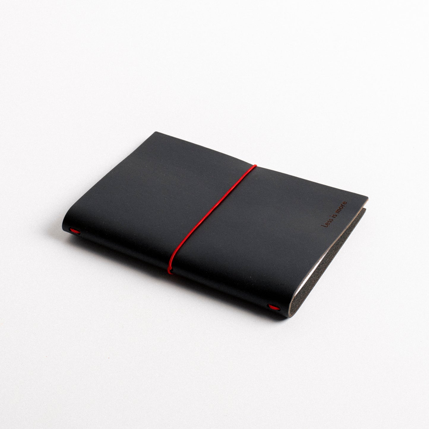 "Less is More" A6 Leather Journal | Black beamalevich architecture gift design gift art gift
