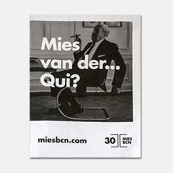 Mies Barcelona | 30th Anniversary Street Poster beamalevich architecture gift design gift art gift