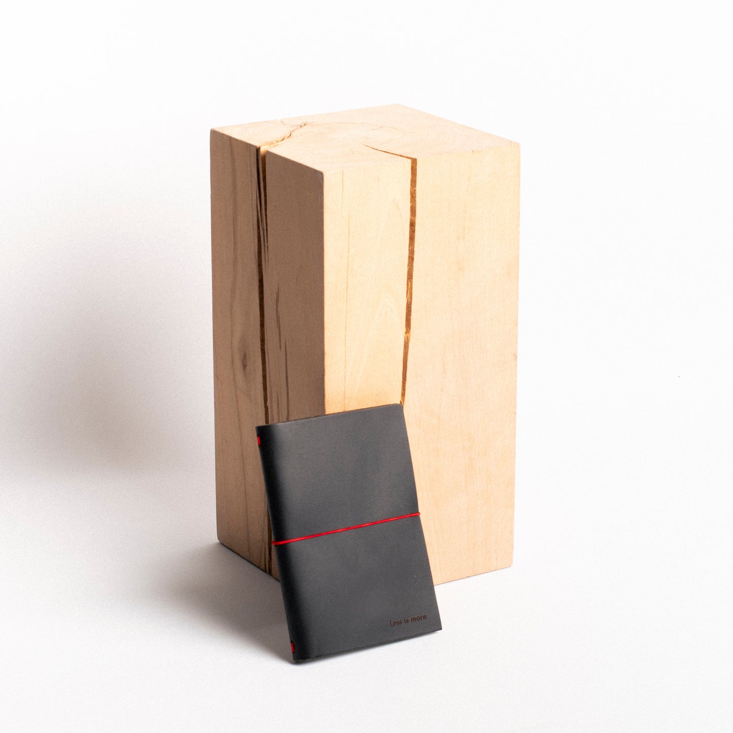"Less is More" A6 Leather Journal | Black beamalevich architecture gift design gift art gift