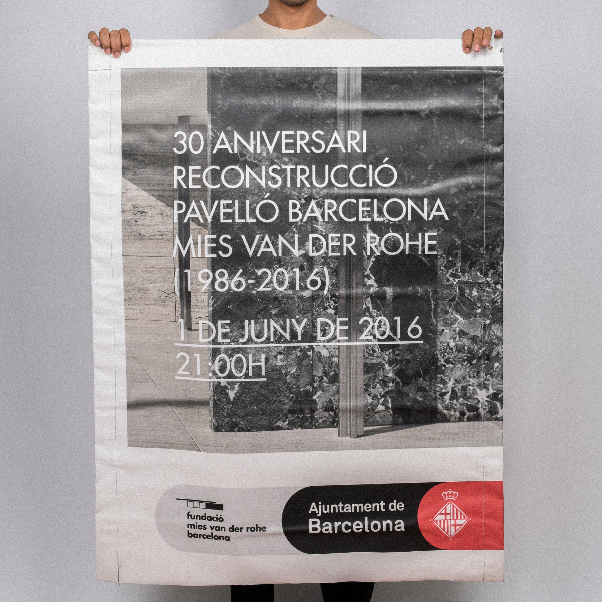 Mies Barcelona | 30th Anniversary Street Banners beamalevich architecture gift design gift art gift