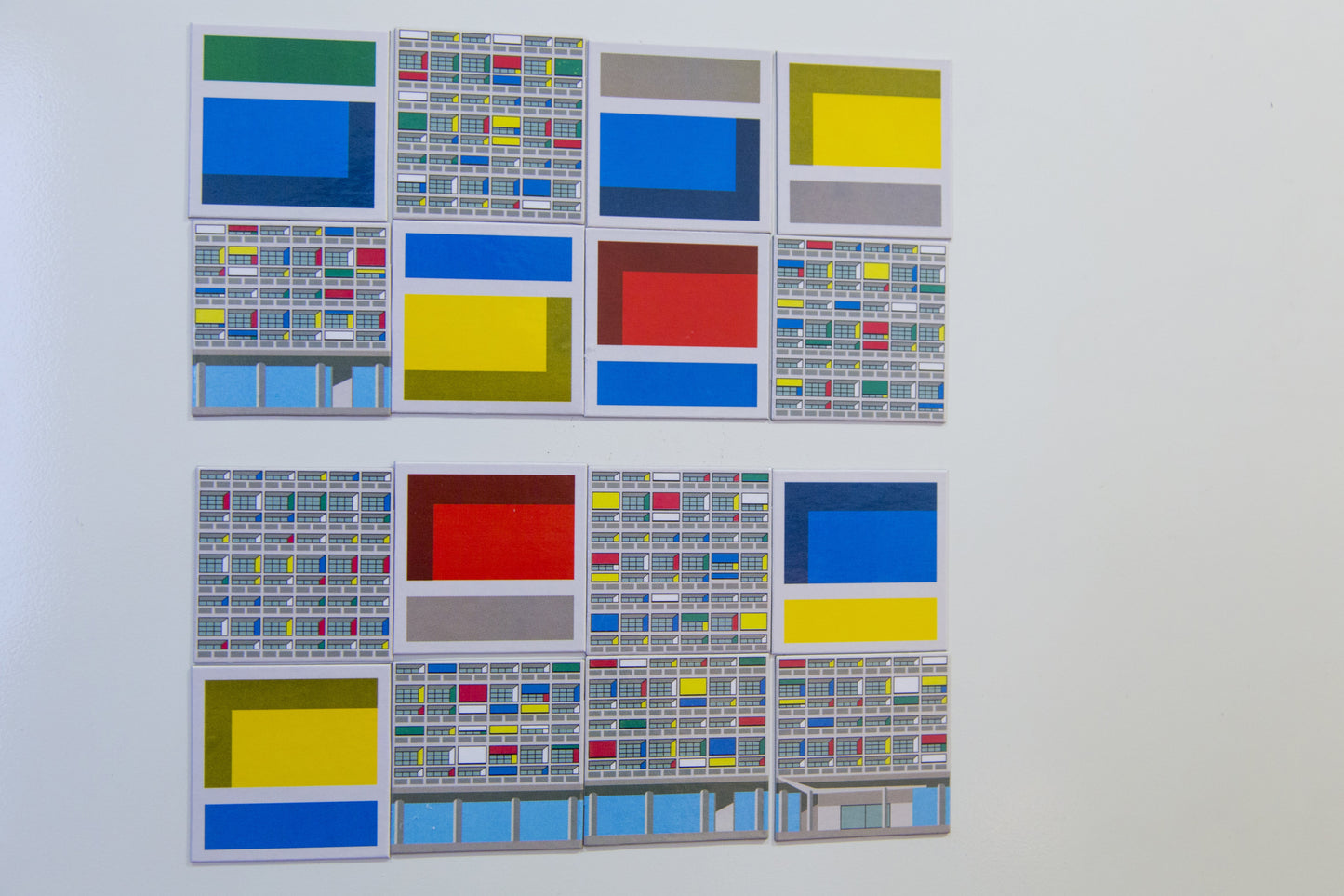 Unité d'Habitation Façade Mini Magnets beamalevich architecture gift design gift art gift