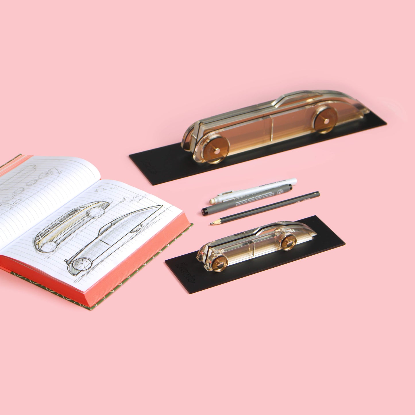 Lucite Car Small #1 Smoke Construction Set Toys beamalevich architecture gift design gift art gift