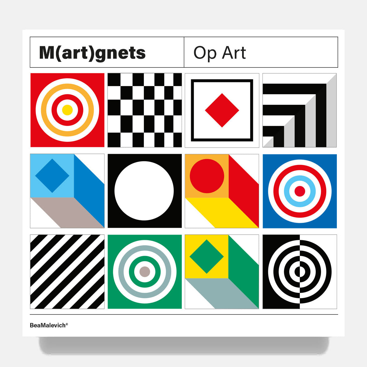 Op Art Magnets beamalevich architecture gift design gift art gift