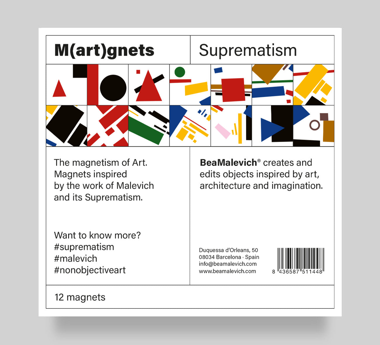 Suprematism Magnets beamalevich architecture gift design gift art gift