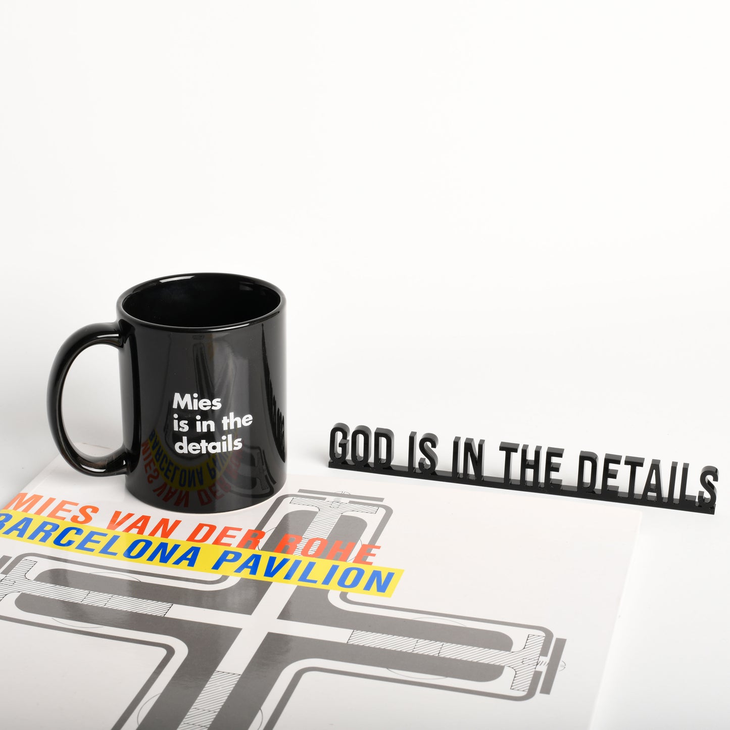 Mies Barcelona | Mies is in the Details Mug beamalevich architecture gift design gift art gift