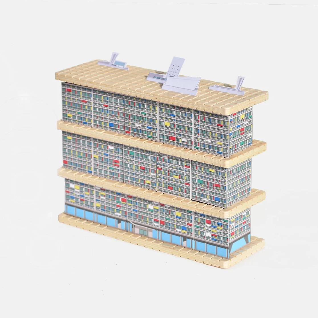 HOUSE Unité d'Habitation Large beamalevich architecture gift design gift art gift
