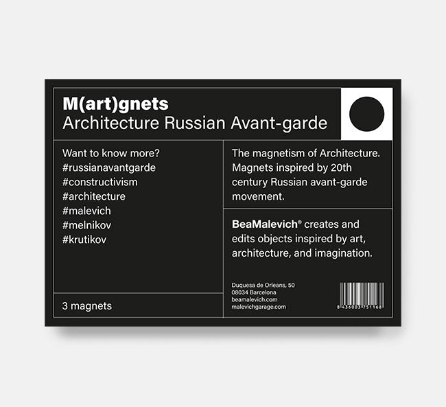 Russian Avantgarde Magnets - Monuments  beamalevich architecture gift design gift art gift