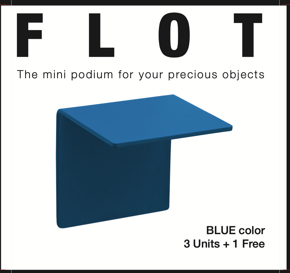 FLOT Mini Floating Shelves - Blue  beamalevich architecture gift design gift art gift