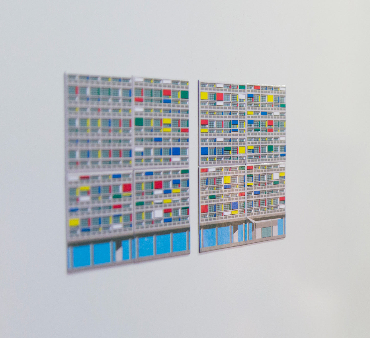 Unité d'Habitation Façade Mini Magnets beamalevich architecture gift design gift art gift