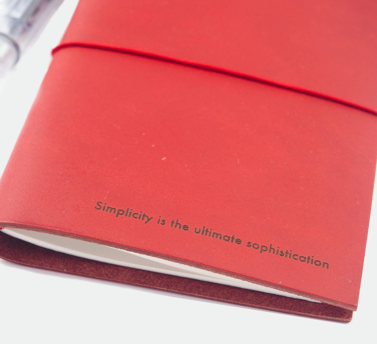 Simplicity is... A5 Leather Journal kit - Red  beamalevich architecture gift design gift art gift