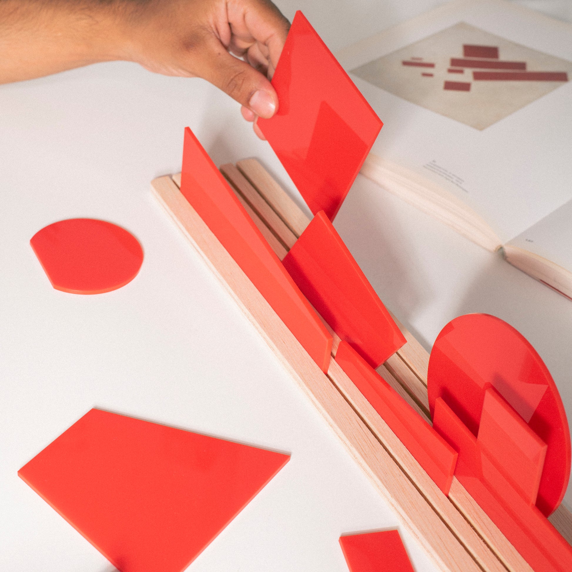 Shapes of Suprematism | Red beamalevich architecture gift design gift art gift
