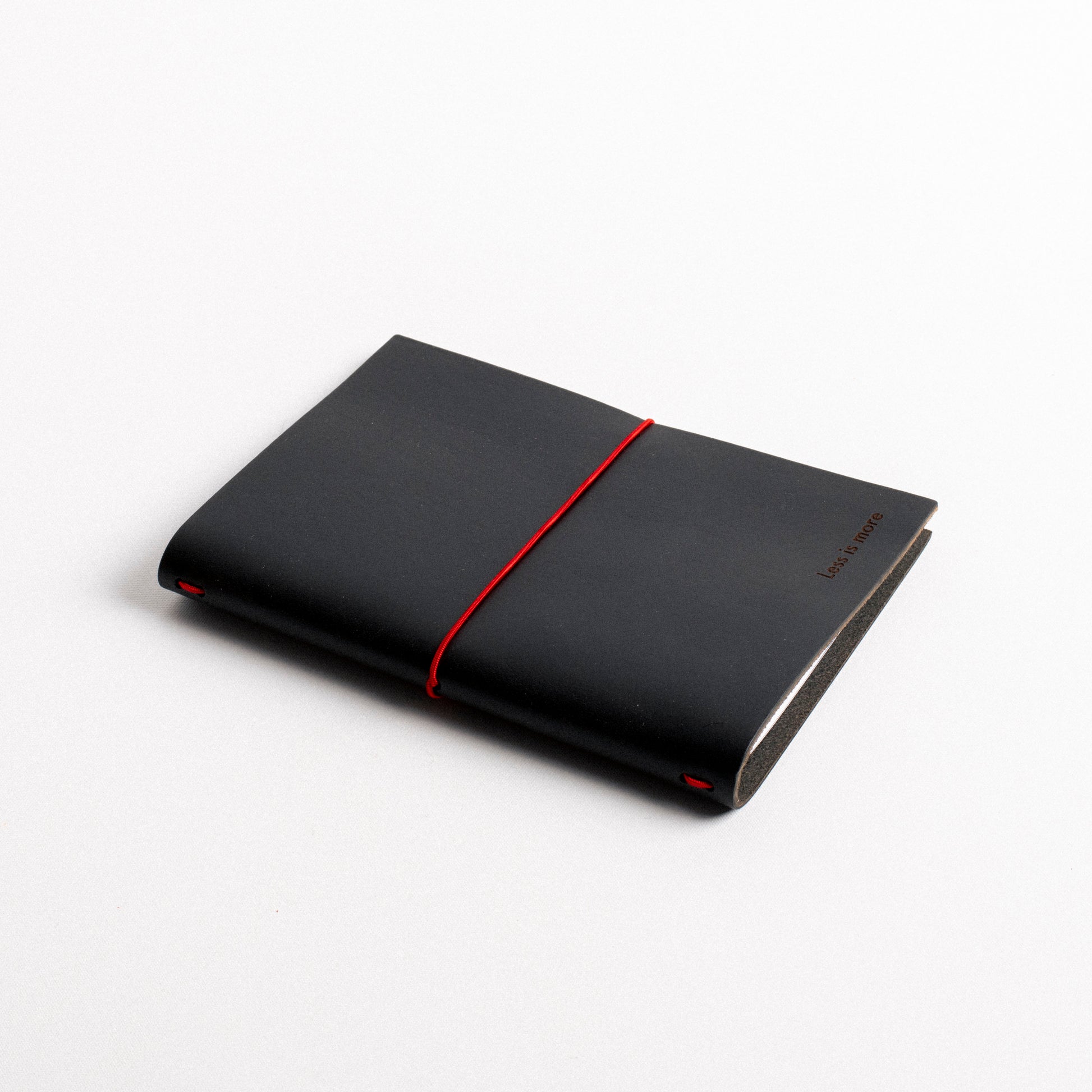 "Less is More" A6 Leather Journal | Black beamalevich architecture gift design gift art gift