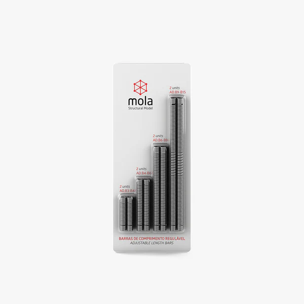 Mola | Adjustable Length Bars Construction Set Toys beamalevich architecture gift design gift art gift