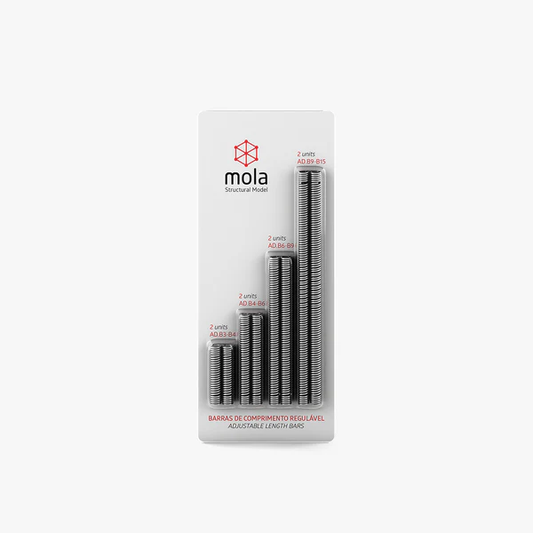 Mola | Adjustable Length Bars Construction Set Toys beamalevich architecture gift design gift art gift