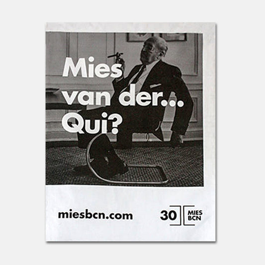 Mies Barcelona | 30th Anniversary Street Poster beamalevich architecture gift design gift art gift