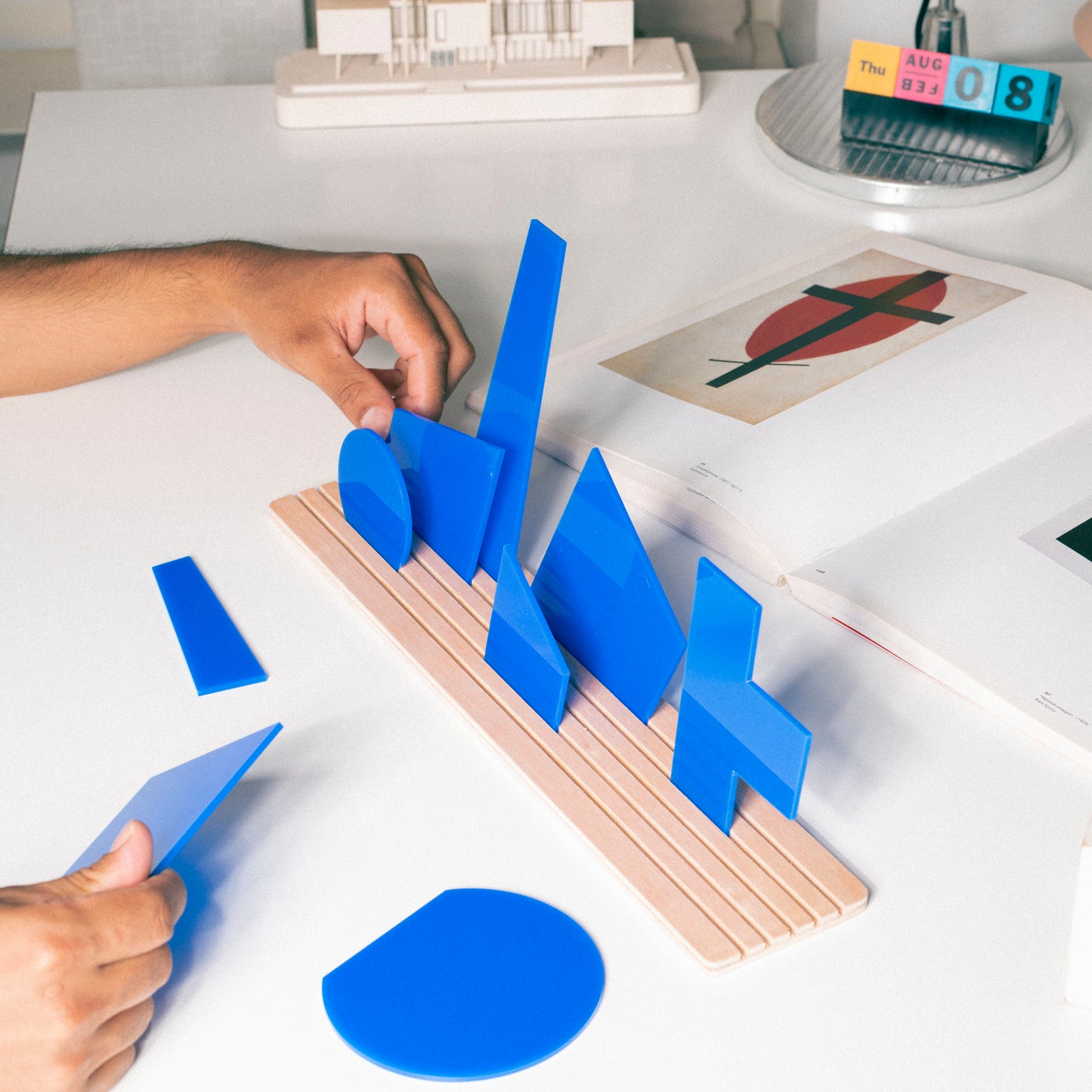 Shapes of Suprematism | Blue beamalevich architecture gift design gift art gift