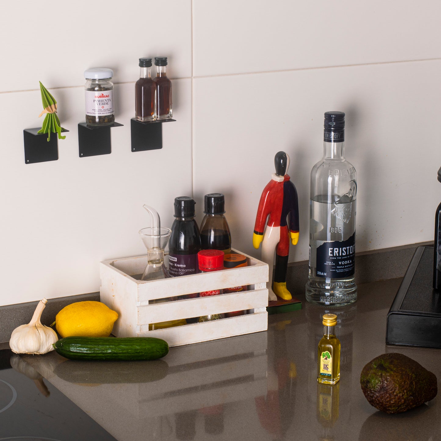 FLOT Mini Floating Shelves | Black (New compact packaging) beamalevich architecture gift design gift art gift