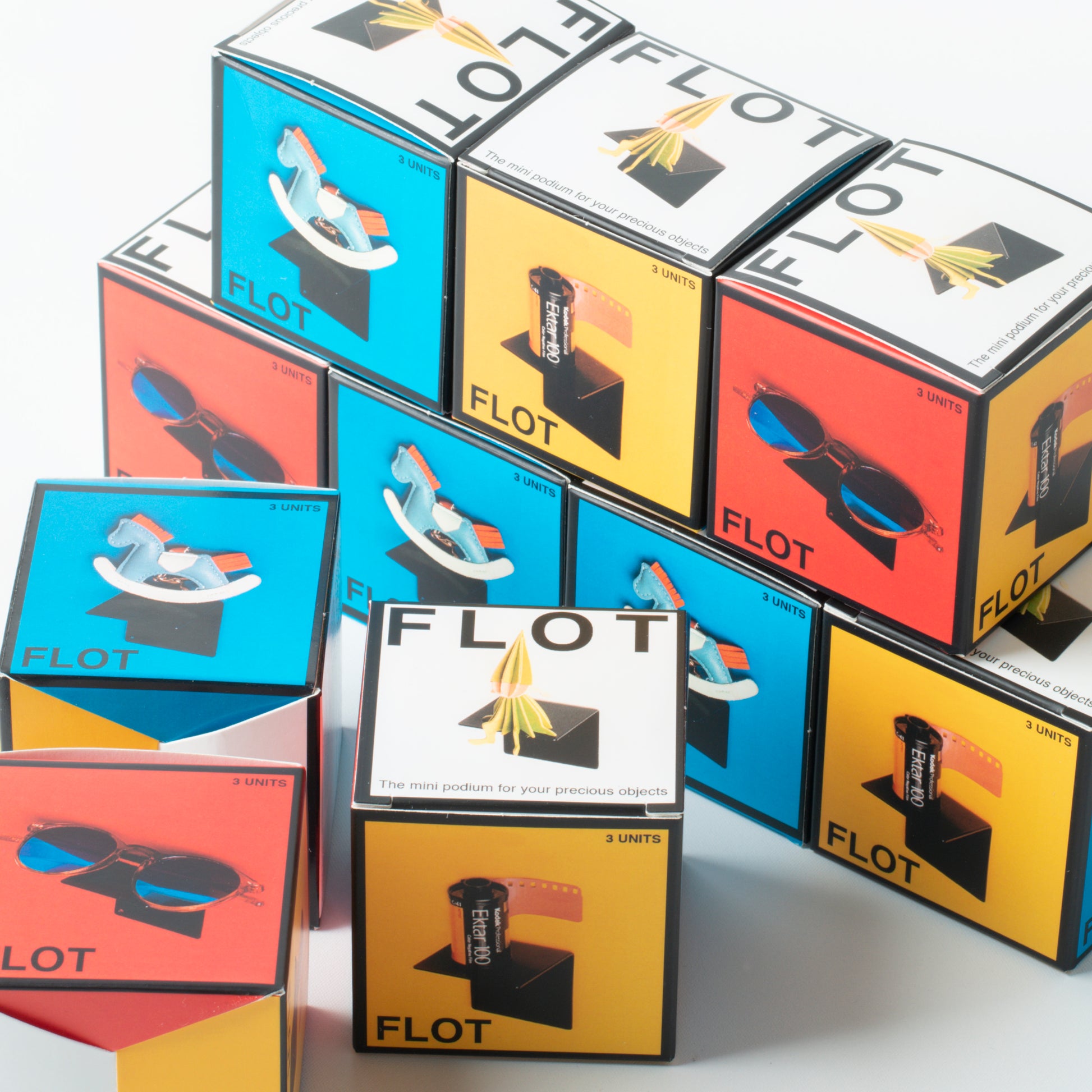 FLOT Mini Floating Shelves | Black (New compact packaging) beamalevich architecture gift design gift art gift