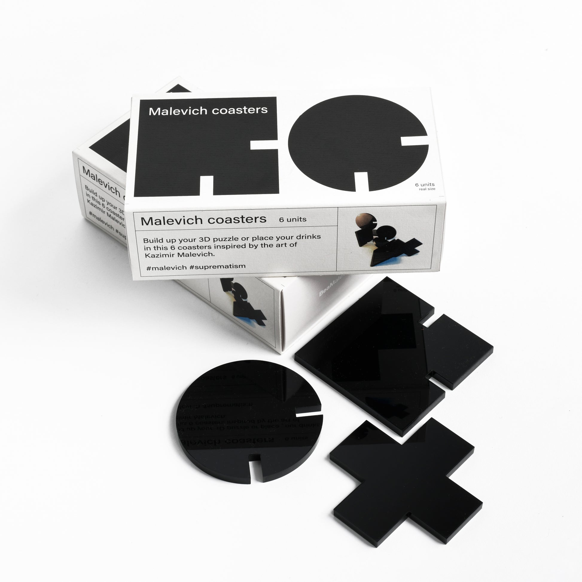 The 6 Malevich Coasters beamalevich architecture gift design gift art gift