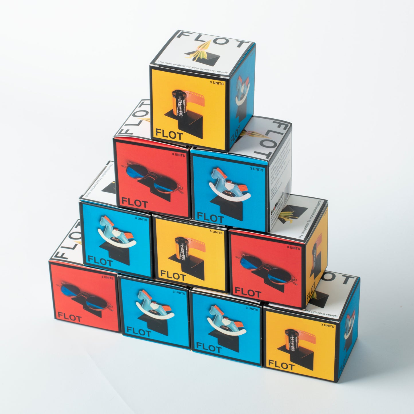 FLOT Mini Floating Shelves | Black (New compact packaging) beamalevich architecture gift design gift art gift