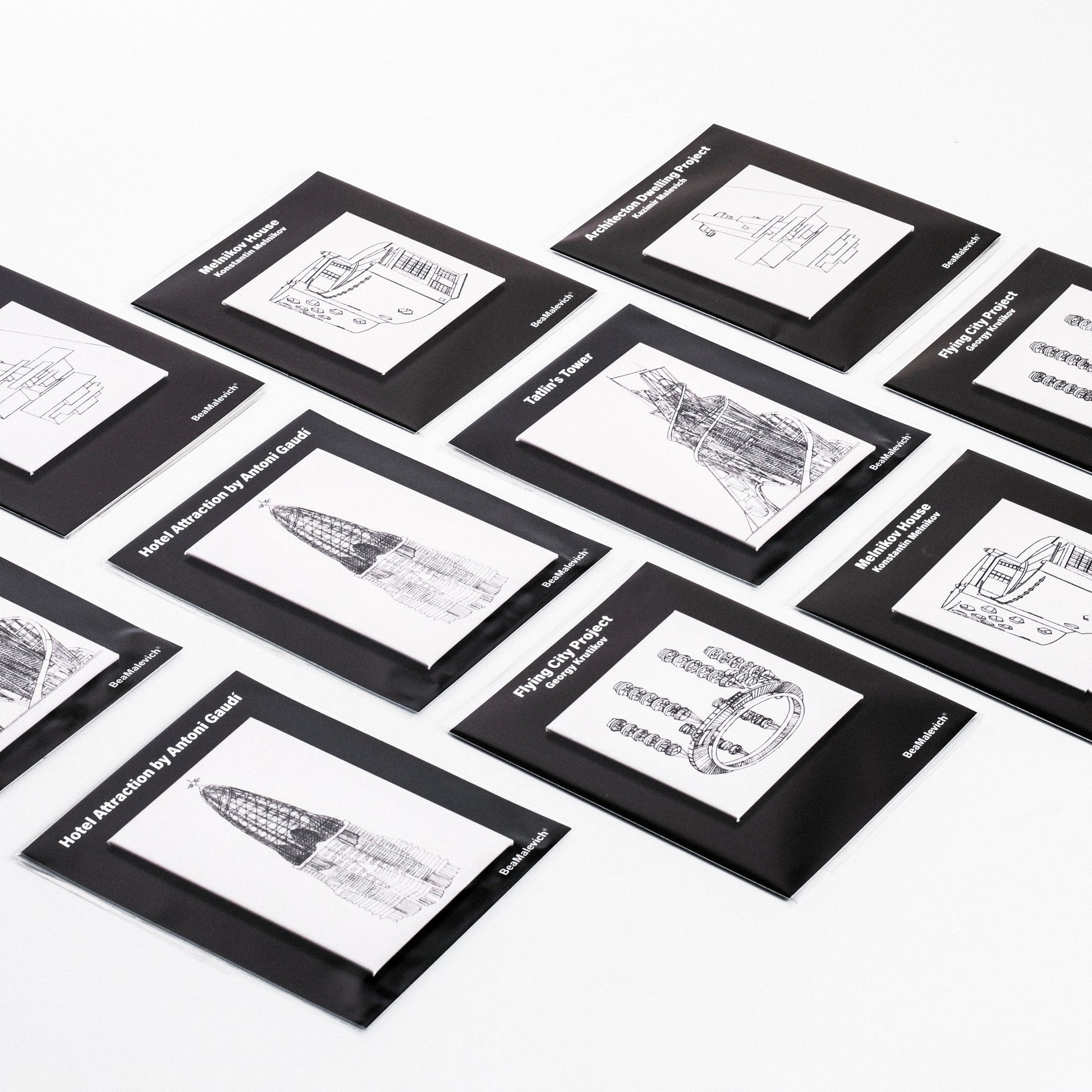 Avantgarde Architecture Buildings Magnets beamalevich architecture gift design gift art gift