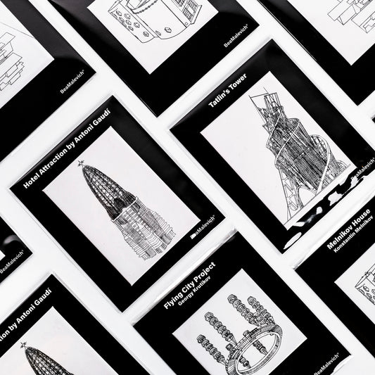Avantgarde Architecture Buildings Magnets beamalevich architecture gift design gift art gift