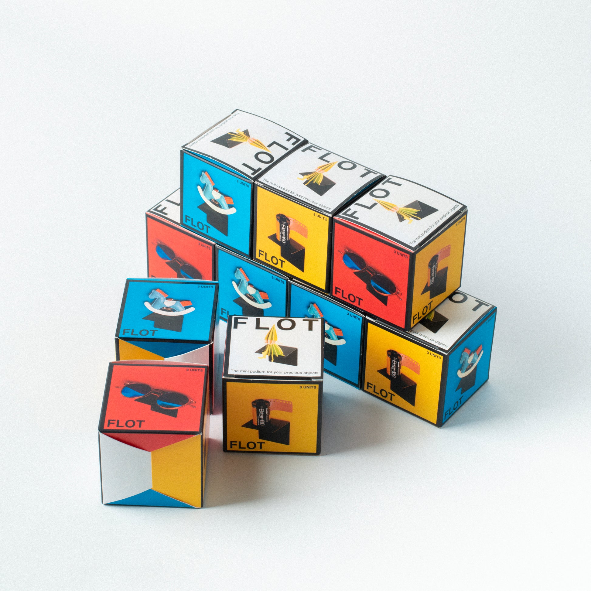 FLOT Mini Floating Shelves | Blue (Special Edition) beamalevich architecture gift design gift art gift