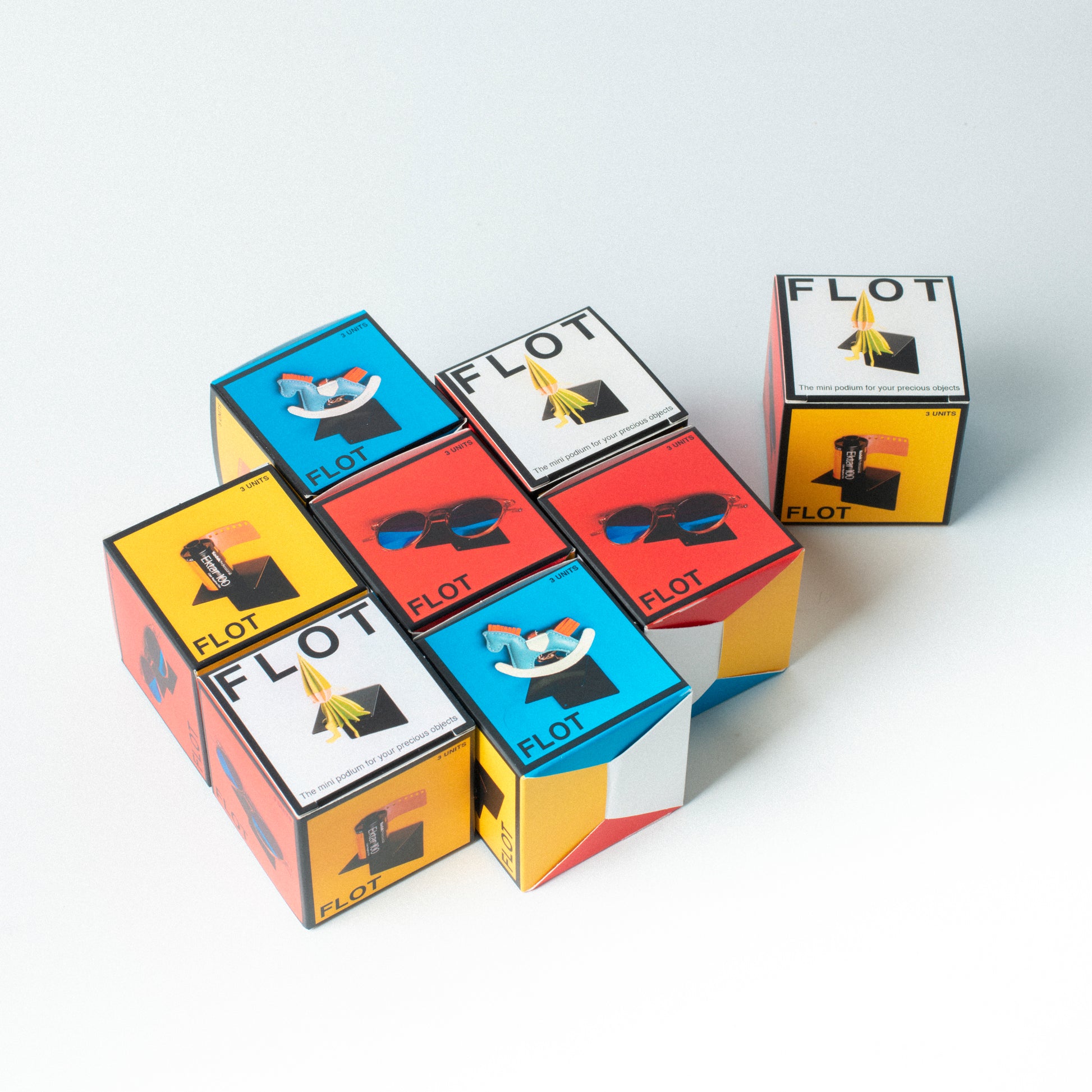 FLOT Mini Floating Shelves | Black (New compact packaging) beamalevich architecture gift design gift art gift