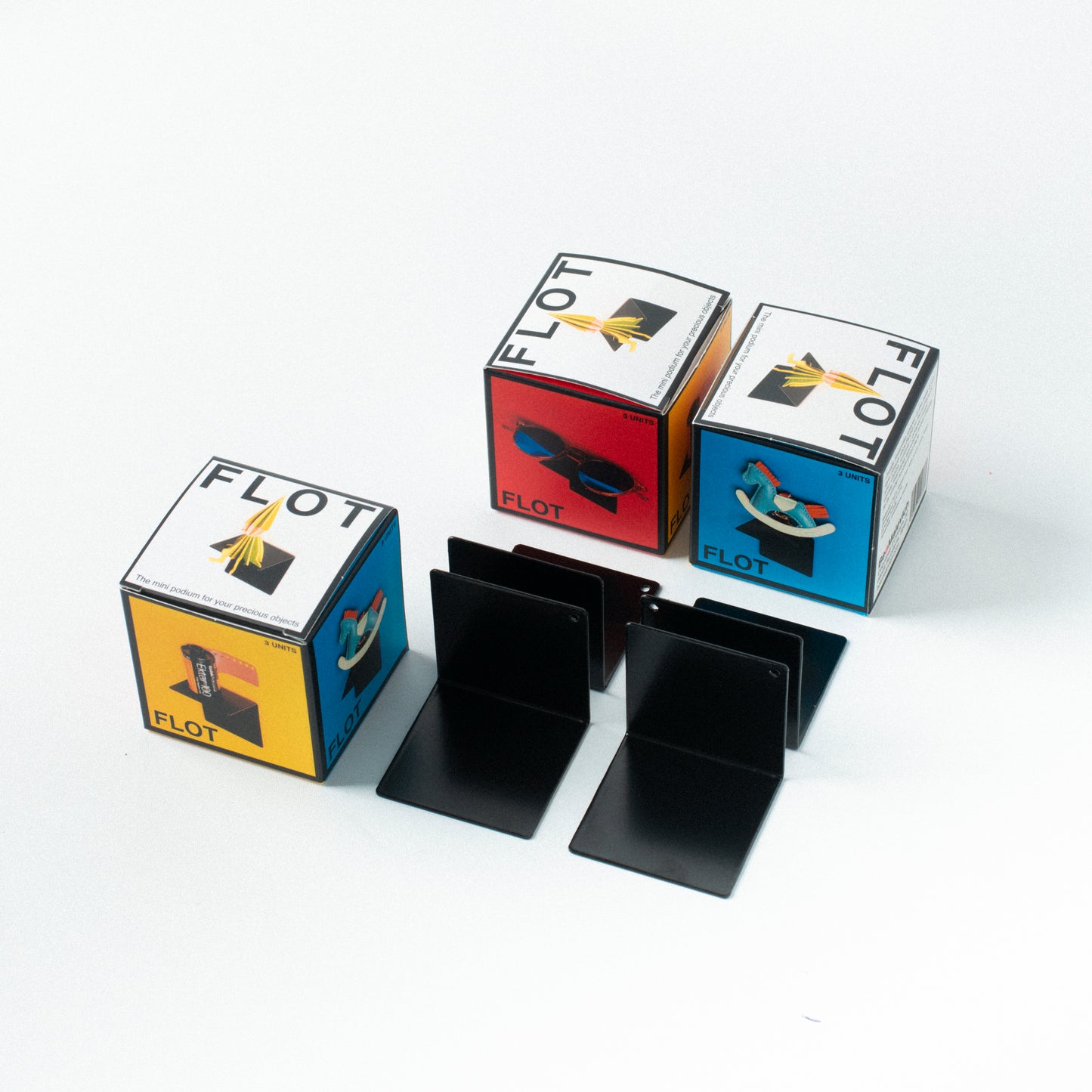 FLOT Mini Floating Shelves | Black (New compact packaging) beamalevich architecture gift design gift art gift