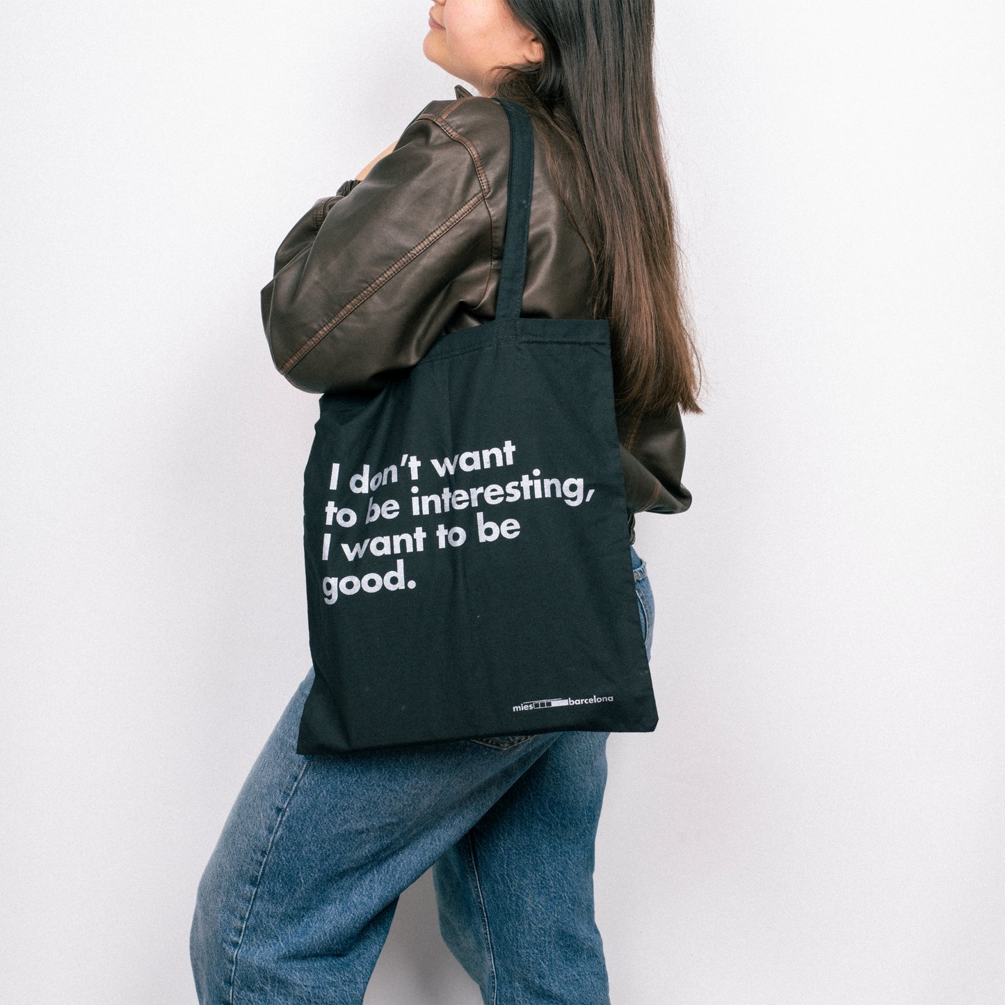 Mies Barcelona | I want to be good Tote Bag beamalevich architecture gift design gift art gift
