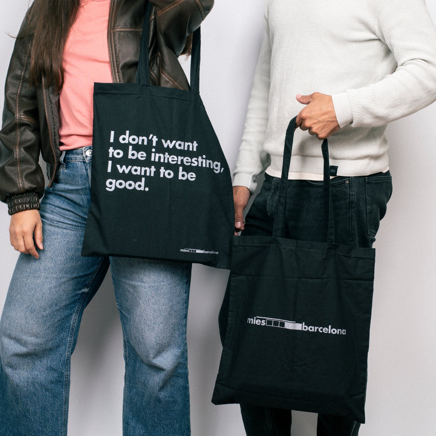 Mies Barcelona | I want to be good Tote Bag beamalevich architecture gift design gift art gift