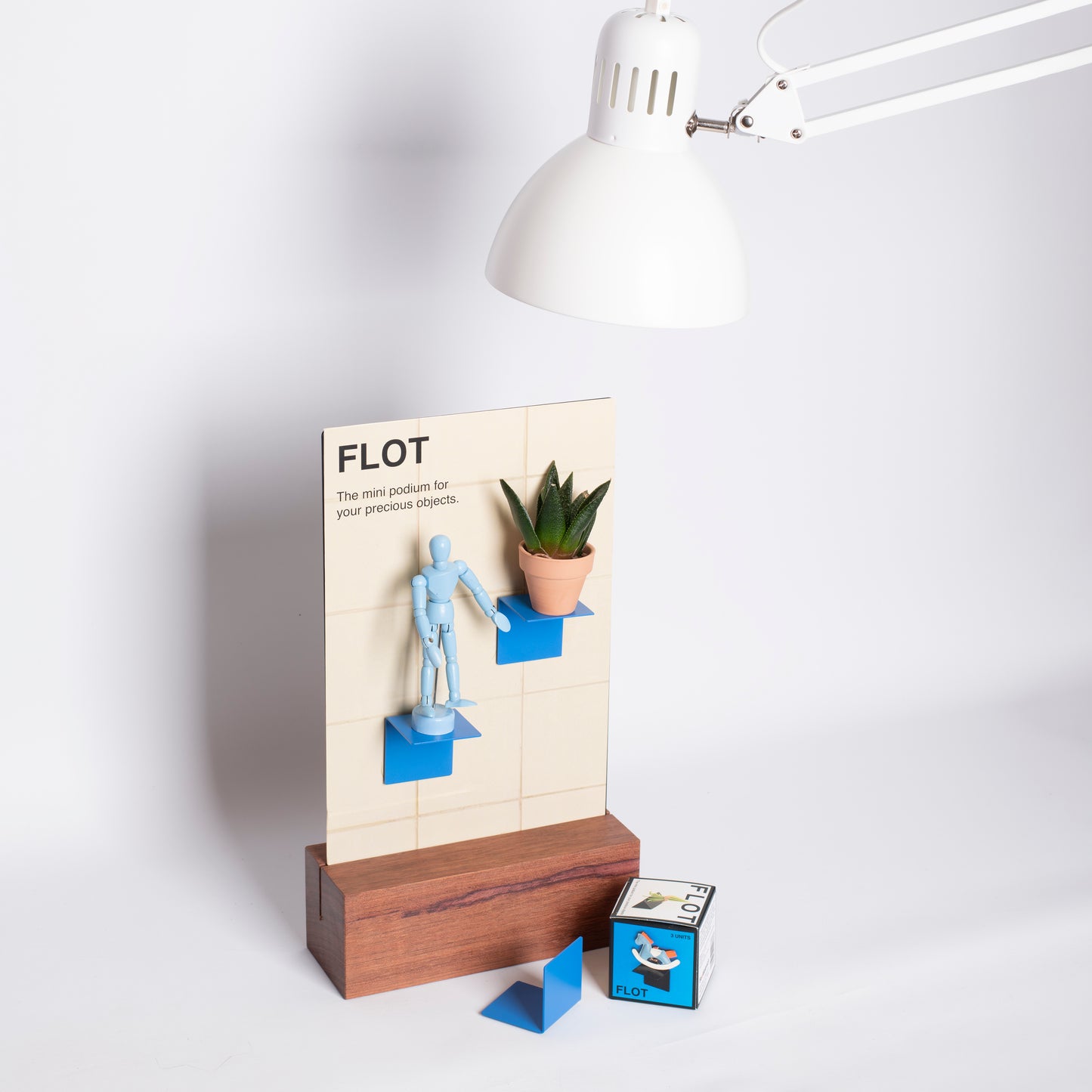 FLOT Mini Floating Shelves | Blue (Special Edition) beamalevich architecture gift design gift art gift