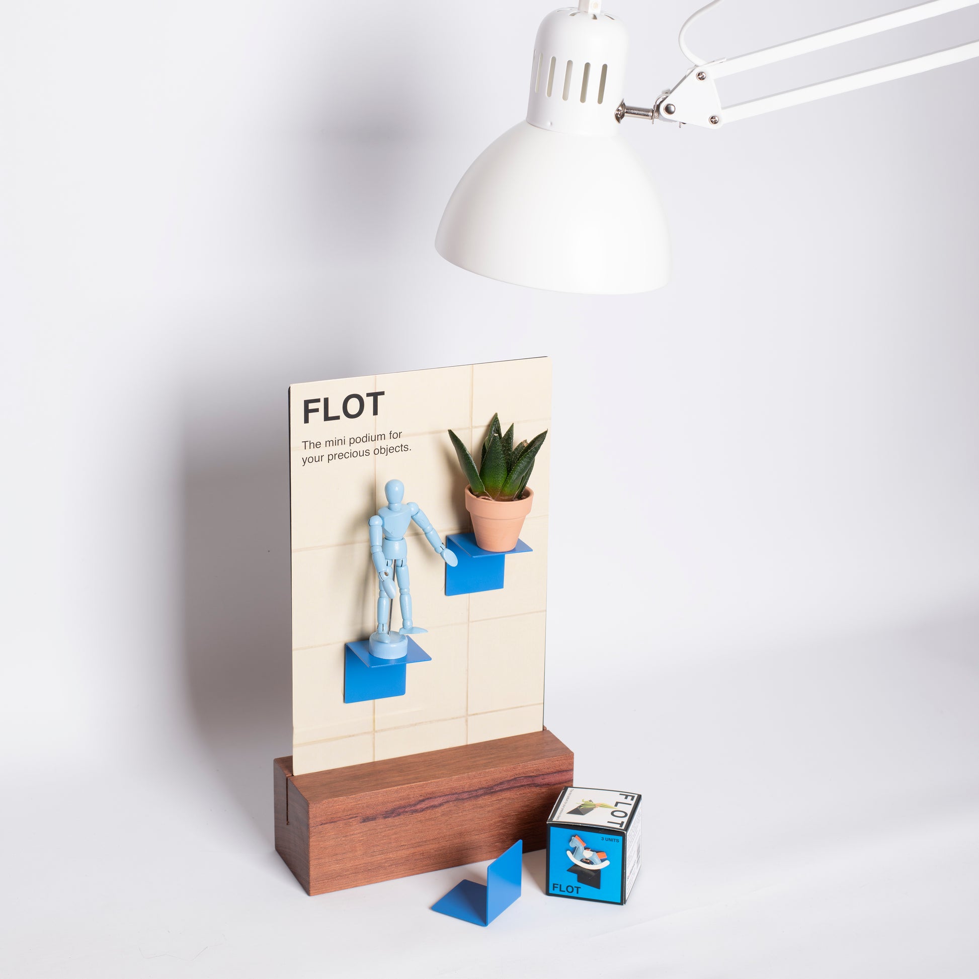 FLOT Mini Floating Shelves | Blue (Special Edition) beamalevich architecture gift design gift art gift