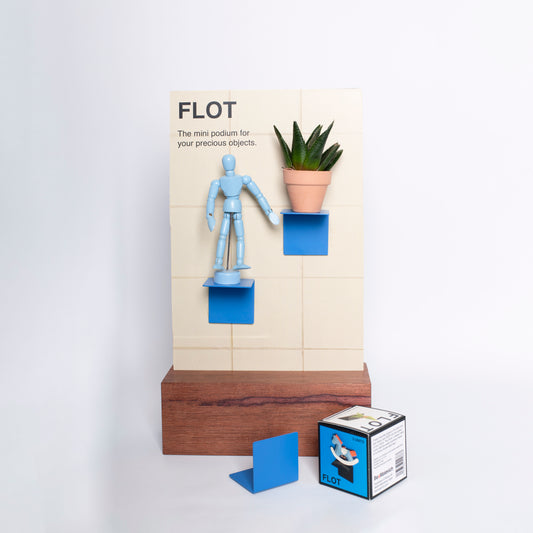 FLOT Mini Floating Shelves | Blue (Special Edition) beamalevich architecture gift design gift art gift