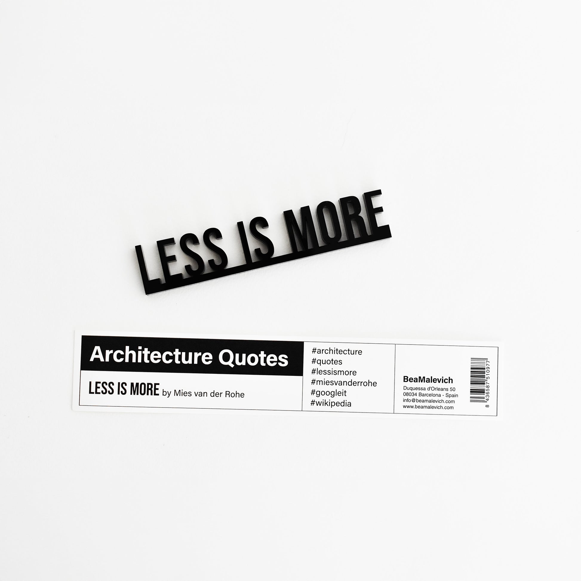 Architecture Quotes - Less is More  beamalevich architecture gift design gift art gift