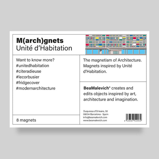 Magnets | Unité d'Habitation Façade Mini beamalevich architecture gift design gift art gift