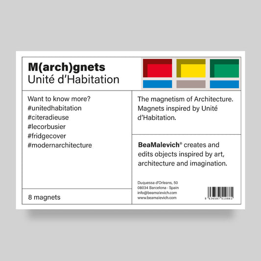 Magnets | Unité d'Habitation Façade Big beamalevich architecture gift design gift art gift