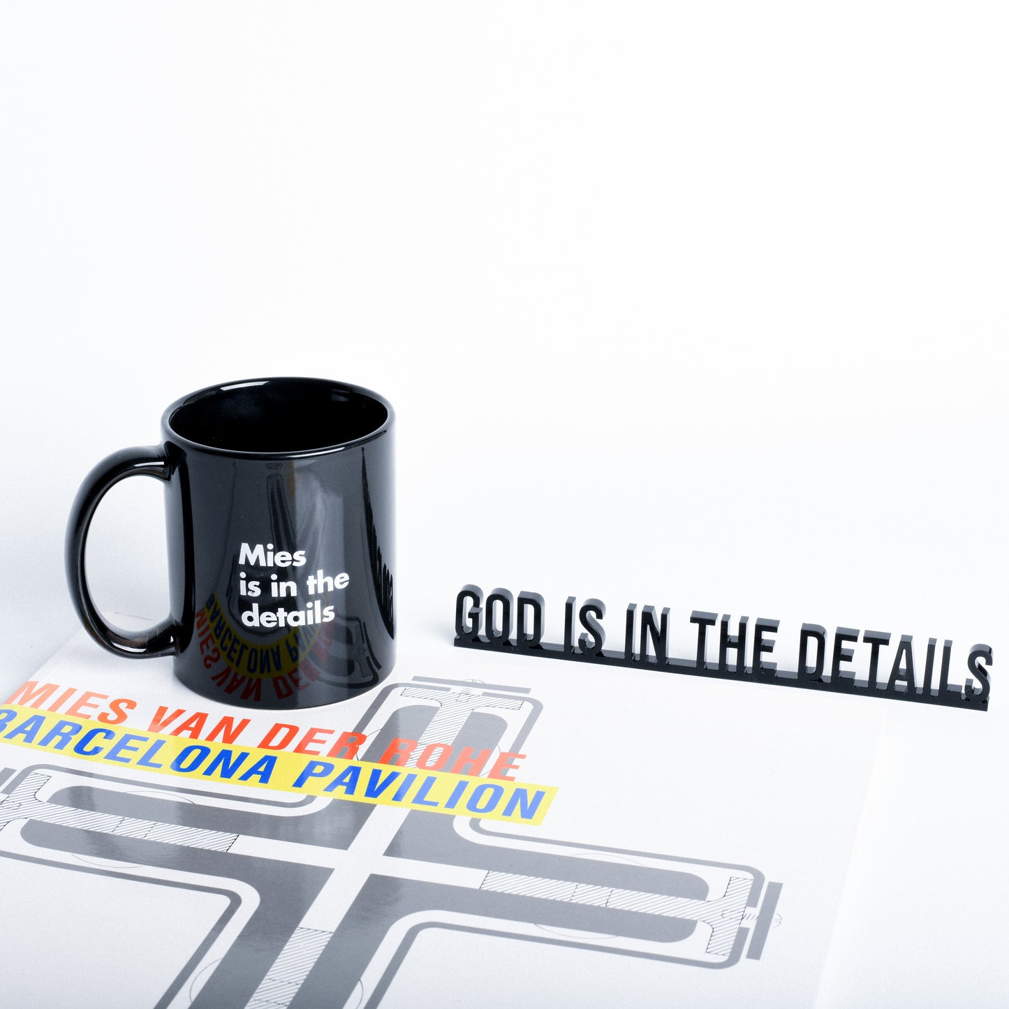 Mies Barcelona | Mies is in the Details Mug beamalevich architecture gift design gift art gift