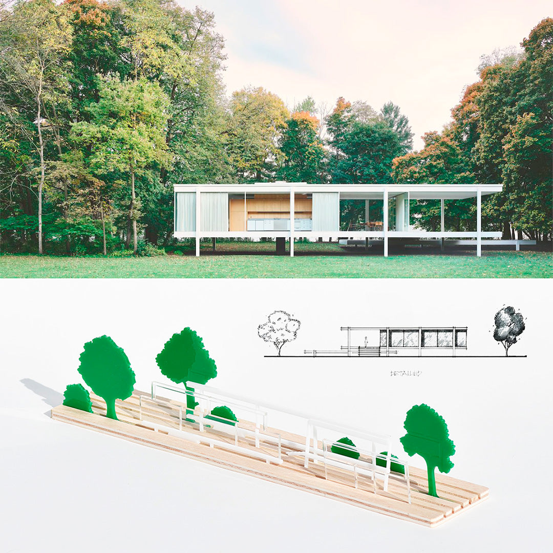 Shapes of Farnsworth House  beamalevich architecture gift design gift art gift