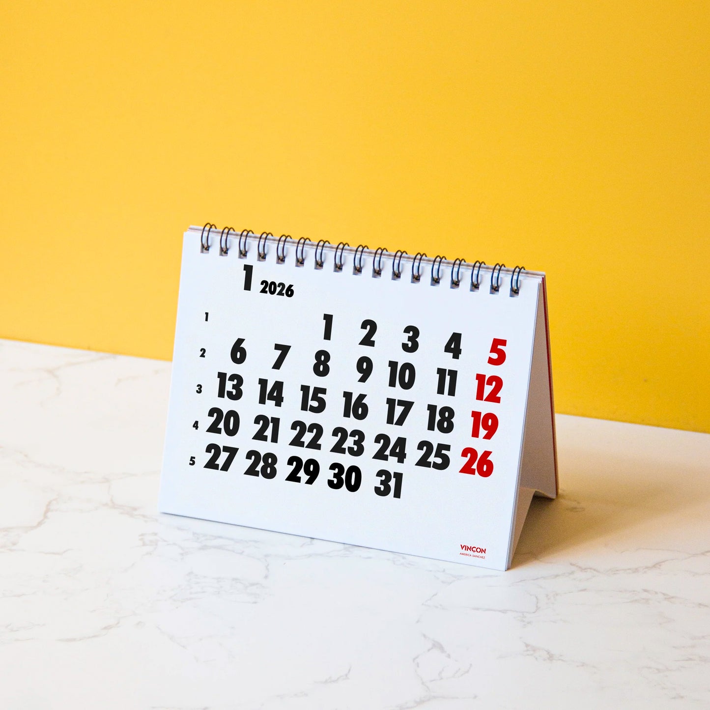 Vinçon | Desk Calendar 2026 beamalevich architecture gift design gift art gift