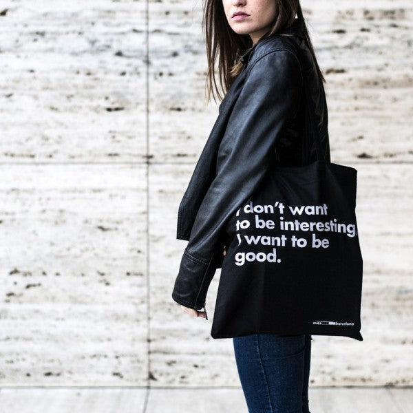 Mies Barcelona | I want to be good Tote Bag beamalevich architecture gift design gift art gift