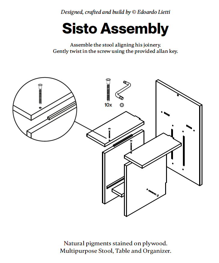 SISTO Multipurpose Piece Furniture beamalevich architecture gift design gift art gift