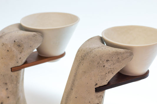 Xun Brutalist Coffee Dripper (wood)  beamalevich architecture gift design gift art gift