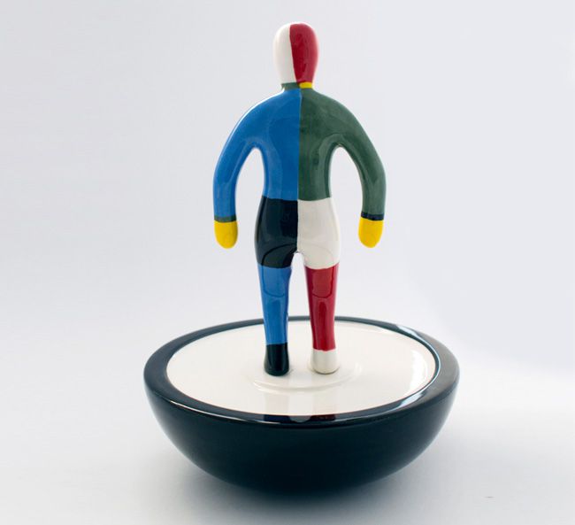30 cm Ceramic Sportsman figure model #1