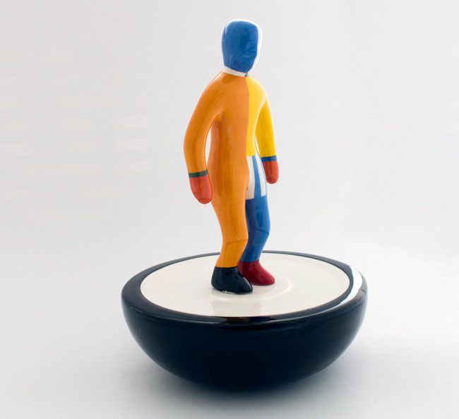 30 cm Ceramic Sportsman figure model #2