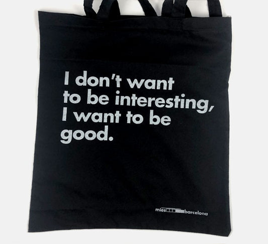 Mies Barcelona | I want to be good Tote Bag beamalevich architecture gift design gift art gift