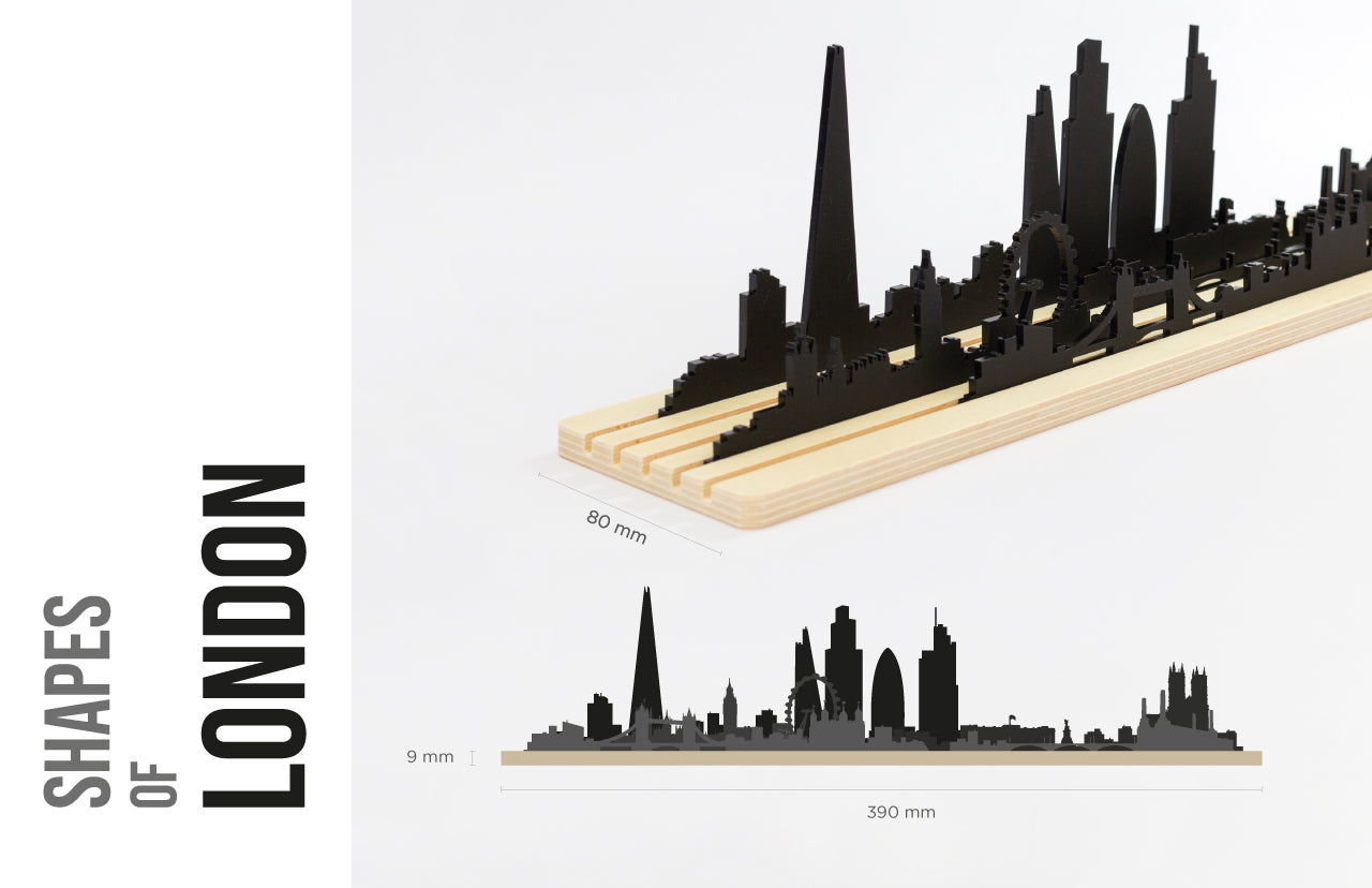 Shapes of London silhouette  beamalevich architecture gift design gift art gift
