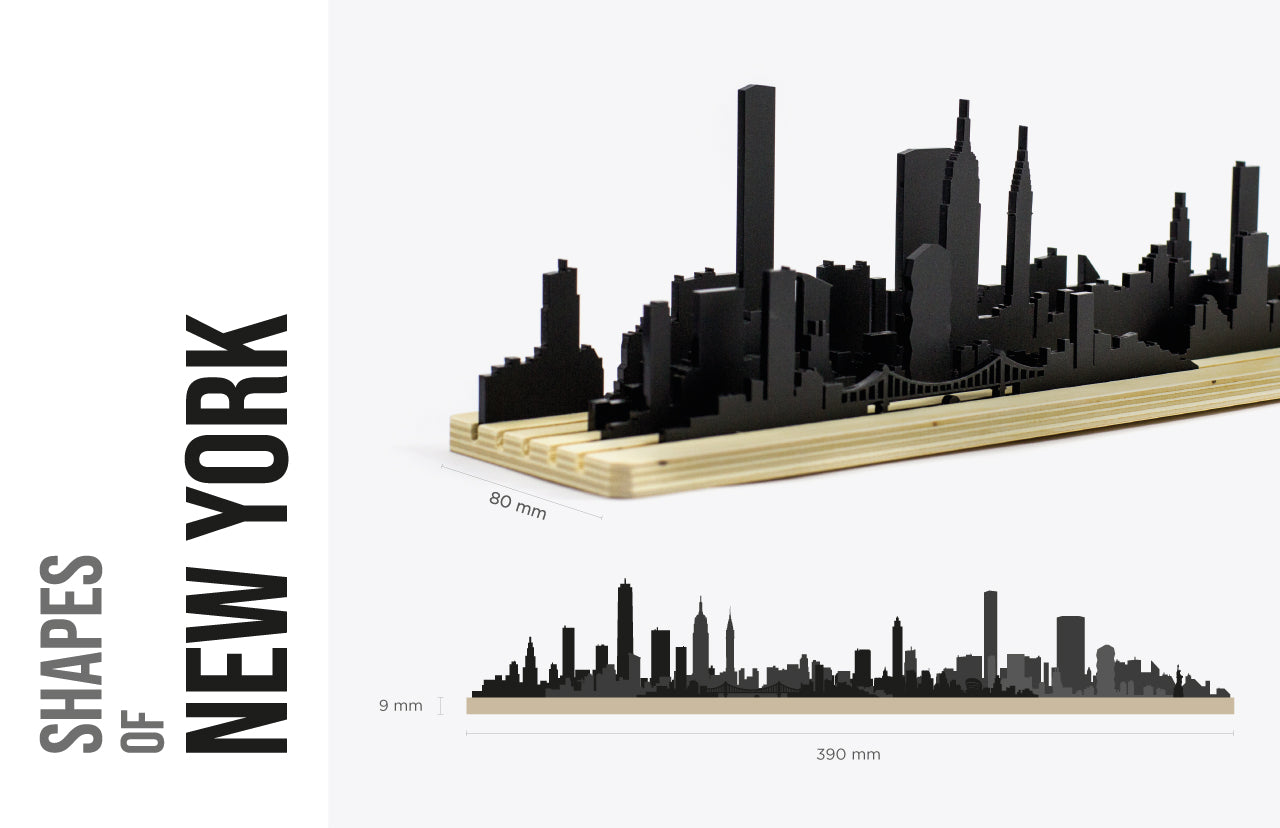 Shapes of New York silhouette  beamalevich architecture gift design gift art gift